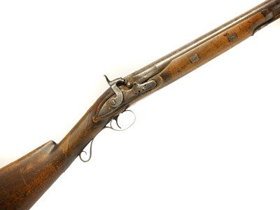 Lot 61 - English percussion 8 bore single barrel...