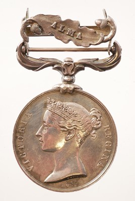 Lot 228 - The Crimea Medal with Alma clasp, unnamed.