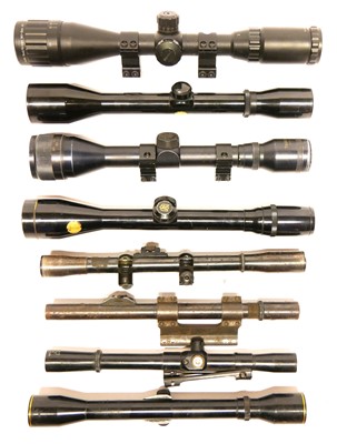 Lot 462 - Eight various rifle scopes, to include an...