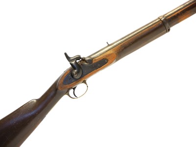 Lot 23 - Percussion musket, composed of several...