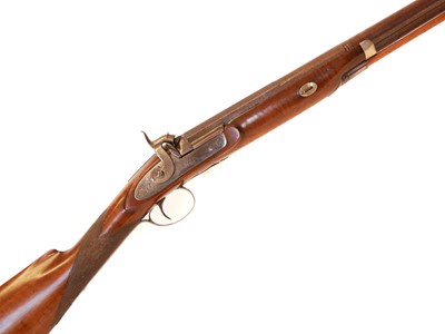 Lot 65 - Percussion single barrel 16 bore shotgun, 30...