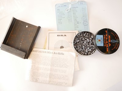 Lot 123 - BSA Airsporter Mk6 .22 air rifle, serial...