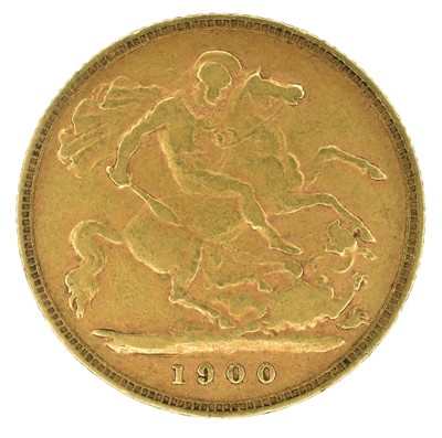 Lot 38 - Queen Victoria, Half-Sovereign, 1900.