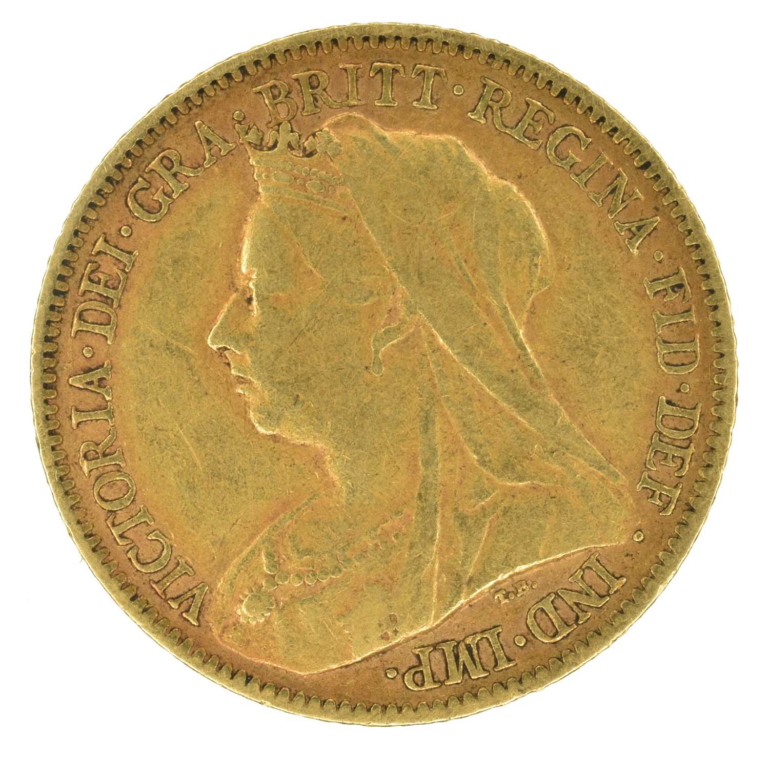 Lot 38 - Queen Victoria, Half-Sovereign, 1900.