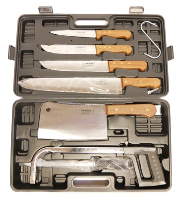 Lot 163 - Pradel Excellence Deer stalking full knife set,...