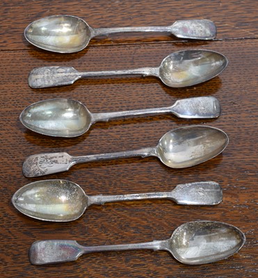 Lot 115 - Six Edward VII silver teaspoons.