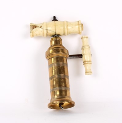 Lot 243 - An Early 19th Century Dowler King's-Type Bronze Corkscrew