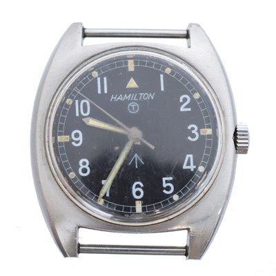 Lot 256 - A 1970s Hamilton military manual wind wristwatch, ref. 523-8290.