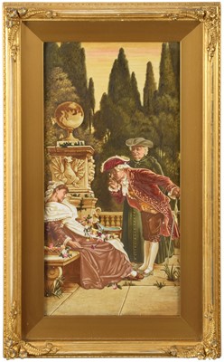 Lot 34 - A Late 19th/Early 20th Century Pottery Plaque