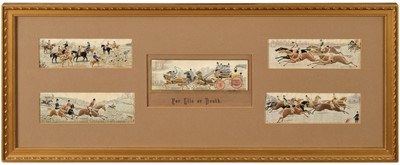 Lot 247 - A Set of Five Victorian "For Life or Death" Stevengraphs