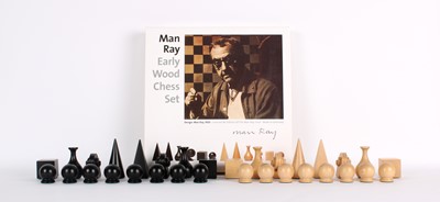 Lot 270 - Licensed "Early Wood Chess Set" Re-Edition After Man Ray