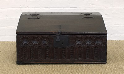 Lot 179 - An Early 18th Century Oak Bible Box