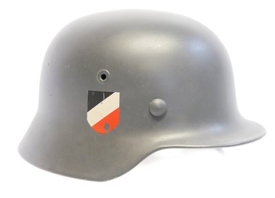 Lot 200 - German M40 helmet, fully repainted and...