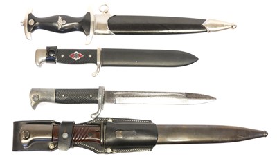 Lot 162 - Reproduction German Third Reich SS dagger and...