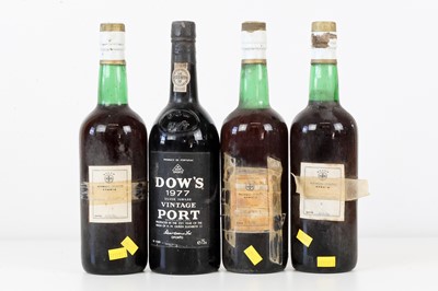 Lot 52 - 4 bottles Mixed Lot Fine Port including Vintage 1977