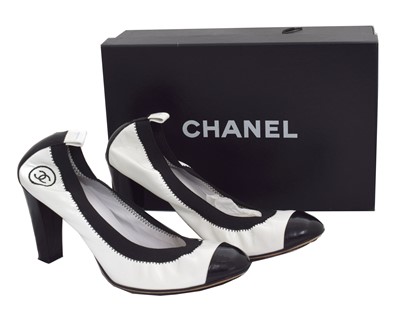 Lot 149 - A pair of Chanel 'Spirit Stretch' heels.