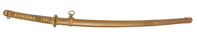 Lot 143 - Japanese Katana, the tang signed Ogawa...
