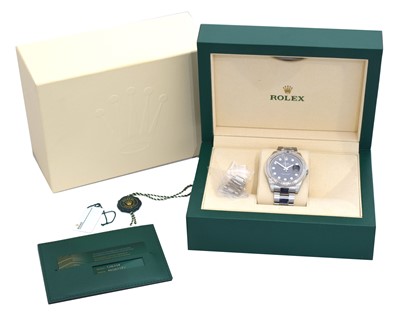 Lot 210 - A stainless steel and gold Rolex Oyster Perpetual Datejust 41 wristwatch, ref 126334.