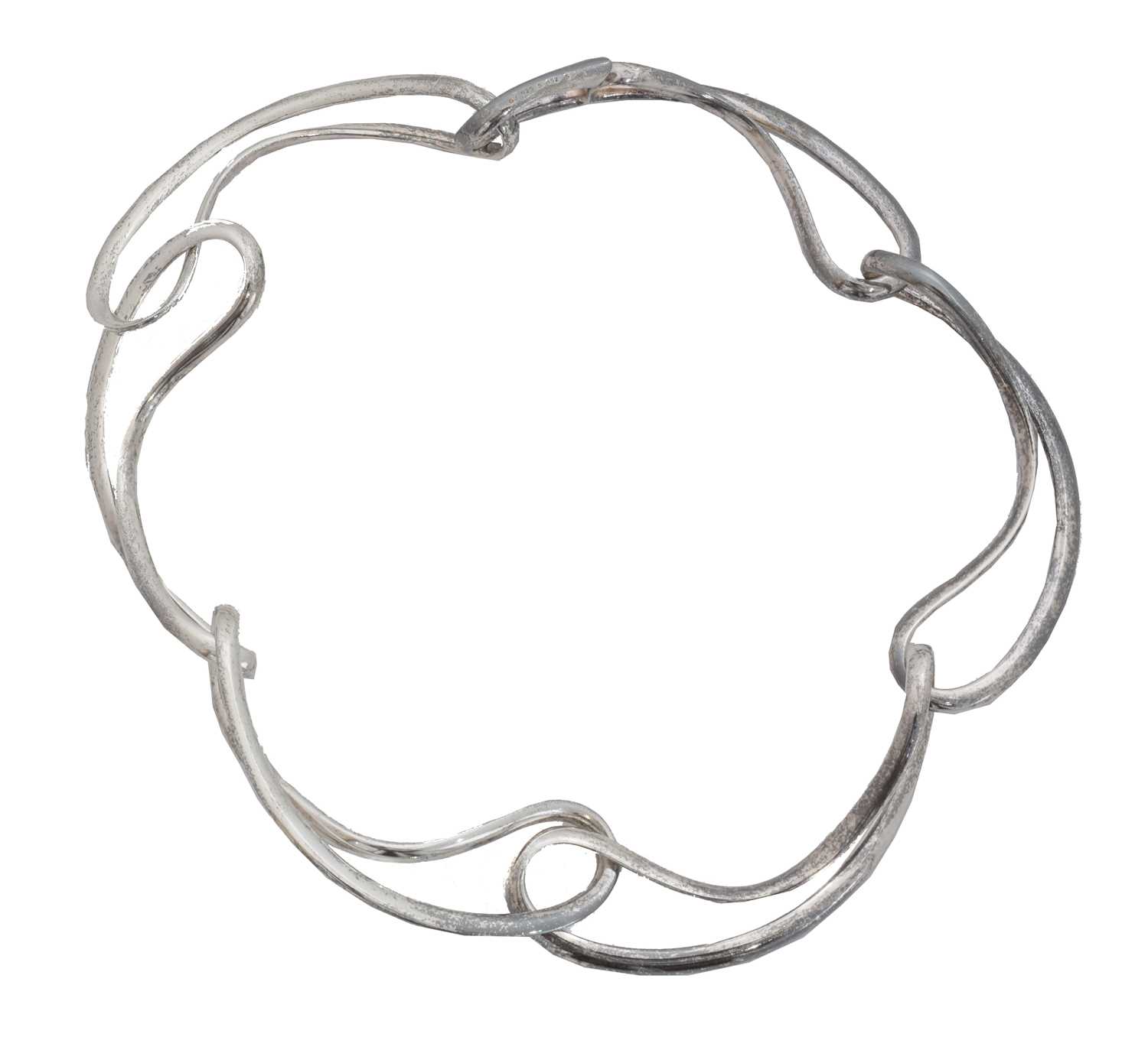 Lot 67 - A silver Georg Jensen 'Infinity' necklace, no. 452S.