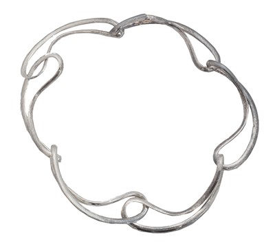 Lot 67 - A silver Georg Jensen 'Infinity' necklace, no. 452S.