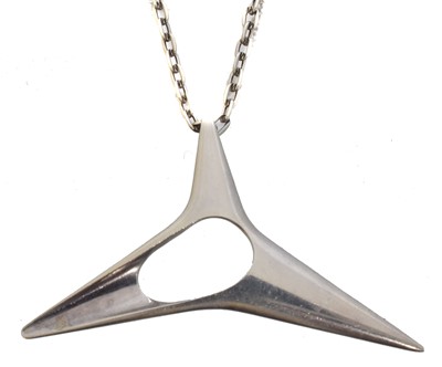 Lot 56 - A 1970s silver Georg Jensen pendant, no. 342.
