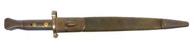 Lot 168 - British 1888 pattern bayonet and scabbard, the...