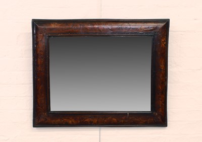 Lot 192 - An 18th/19th Century Dutch Walnut Cushion-Framed Mirror