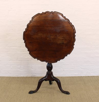 Lot 212 - A George III Mahogany Tilt and Swivel-Top Tripod Occasional Table