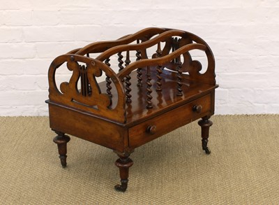 Lot 196 - A Victorian Walnut Three-Division Canterbury
