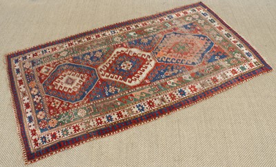 Lot 241 - A Late 19th/Early 20th Century Caucasus Rug