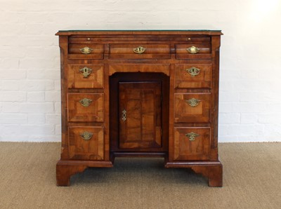 Lot 208 - A Good George II Walnut Kneehole Desk
