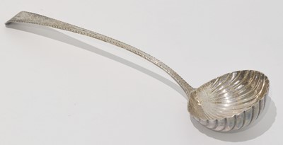 Lot 86 - A George III silver ladle.