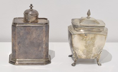 Lot 80 - Two tea caddies.
