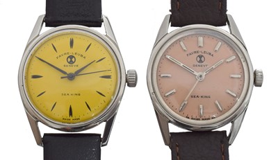 Lot 187 - Two Favre Leuba 'Sea King' manual wind wristwatches, refs. 61093.