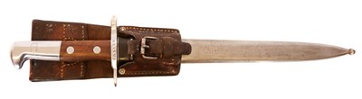 Lot 158 - Schmidt Rubin 1899 pattern bayonet, scabbard...