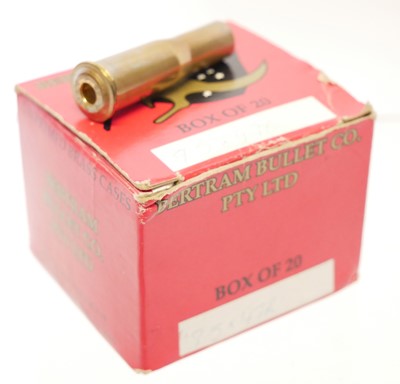 Lot 689 - 9.5x47R brass, twenty three cases by Bertram...