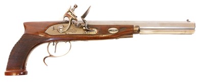 Lot 246 - Pedersoli Mortimer .44 flintlock pistol,...
