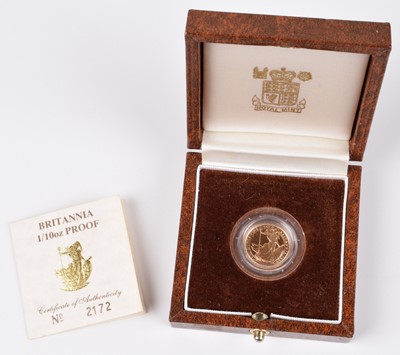 Lot 11 - 1988 Royal Mint, Proof Britannia 1/10oz.