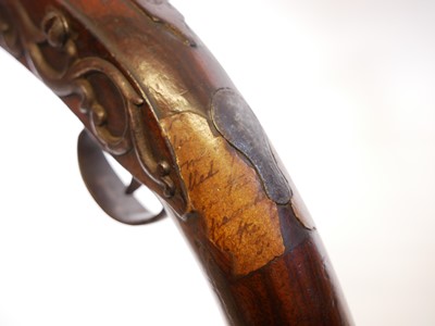 Lot 7 - Early flintock 26 bore holster pistol by Jos...