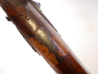 Lot 7 - Early flintock 26 bore holster pistol by Jos...