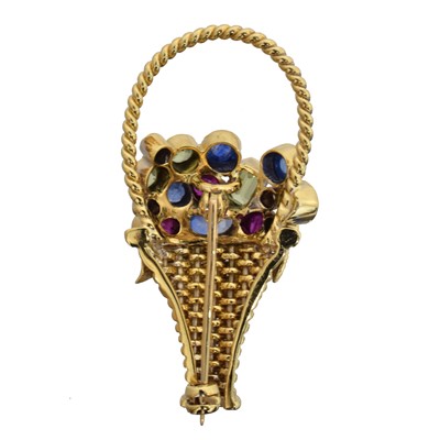 Lot 12 - An 18ct gold vari-gem giardinetto brooch by Boodles.