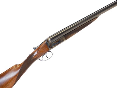 Lot 400 - Harrison Bros 12 bore side by side shotgun,...