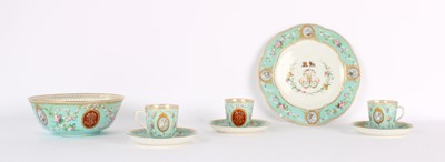 Lot 38 - A 19th Century French Monogrammed Part Coffee and Dinner Service by Lerosey of Paris