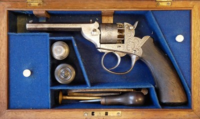 Lot 18 - Fagard 200 bore percussion revolver, serial...