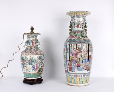 Lot 8 - A Late 19th Century Chinese Famille Rose Floor Vase