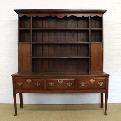 Lot 181 - A George III Oak Shropshire Dresser