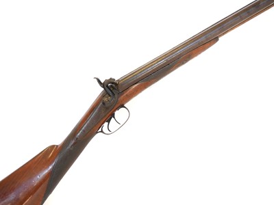 Lot 57 - Percussion 14 bore side by side muzzle loading...
