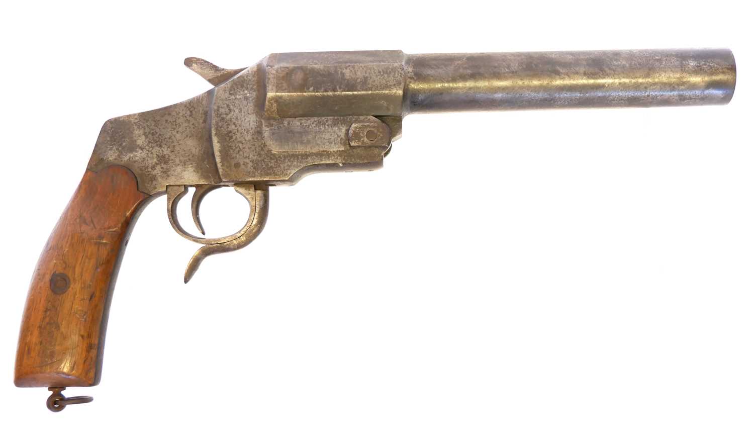 Lot 65 - German WWI flare pistol serial 16552, 9inch...