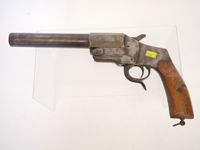 Lot 65 - German WWI flare pistol serial 16552, 9inch...