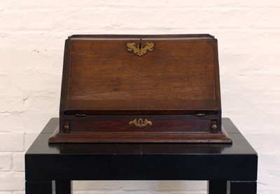 Lot 254 - A 19th Century Oak Tabletop Bureau